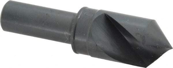 M.A. Ford - 3/4" Head Diam, 1/2" Shank Diam, 1 Flute 90° High Speed Steel Countersink - Bright Finish, 2-3/4" OAL, 0.12" Nose Diam, Single End, Straight Shank, Right Hand Cut - Americas Industrial Supply