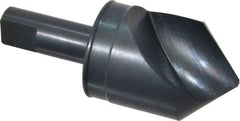 M.A. Ford - 1-1/4" Head Diam, 1/2" Shank Diam, 1 Flute 90° High Speed Steel Countersink - Bright Finish, 3" OAL, 0.12" Nose Diam, Single End, Straight Shank, Right Hand Cut - Americas Industrial Supply