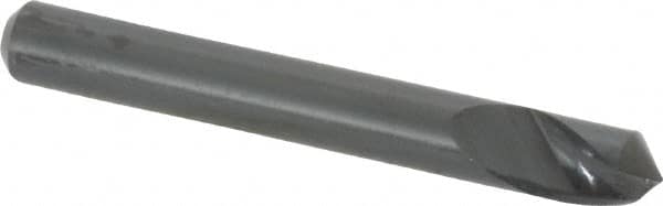 M.A. Ford - 3/16" Head Diam, 3/16" Shank Diam, 1 Flute 100° High Speed Steel Countersink - Bright Finish, 1-1/2" OAL, 0.045" Nose Diam, Single End, Straight Shank, Right Hand Cut - Americas Industrial Supply