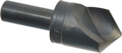 M.A. Ford - 1" Head Diam, 1/2" Shank Diam, 1 Flute 100° High Speed Steel Countersink - Bright Finish, 2-3/4" OAL, 0.12" Nose Diam, Single End, Straight Shank, Right Hand Cut - Americas Industrial Supply