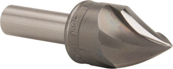 M.A. Ford - 1" Head Diam, 1/2" Shank Diam, 3 Flute 60° High Speed Steel Countersink - Americas Industrial Supply