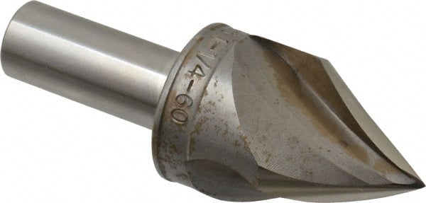 M.A. Ford - 1-1/4" Head Diam, 5/8" Shank Diam, 3 Flute 60° High Speed Steel Countersink - Americas Industrial Supply