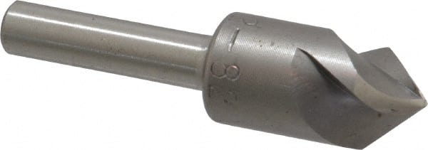 M.A. Ford - 1/2" Head Diam, 1/4" Shank Diam, 3 Flute 82° High Speed Steel Countersink - Americas Industrial Supply