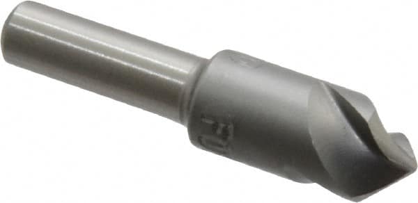 M.A. Ford - 3/8" Head Diam, 1/4" Shank Diam, 3 Flute 90° High Speed Steel Countersink - Americas Industrial Supply