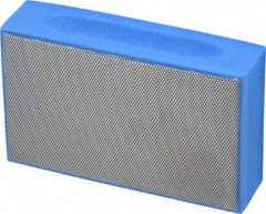 3M - Super Fine Grade, 10 Grit, Diamond Hand Pad - Blue, 2-1/4" Wide x 3-3/4" Long, Coated - Americas Industrial Supply