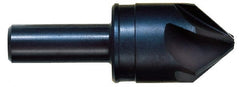 Hertel - 7/8" Head Diam, 1/2" Shank Diam, 6 Flute 60° High Speed Steel Countersink - Americas Industrial Supply