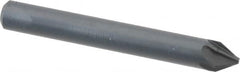 M.A. Ford - 3/16" Head Diam, 3/16" Shank Diam, 6 Flute 60° High Speed Steel Countersink - Bright Finish, 1-1/2" OAL, 0.04" Nose Diam, Single End, Straight Shank, Right Hand Cut - Americas Industrial Supply