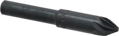 M.A. Ford - 5/16" Head Diam, 1/4" Shank Diam, 6 Flute 60° High Speed Steel Countersink - Americas Industrial Supply
