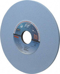 Norton - 7" Diam x 1-1/4" Hole x 1/4" Thick, J Hardness, 80 Grit Surface Grinding Wheel - Ceramic, Type 1, Medium Grade, 3,600 Max RPM, Vitrified Bond, No Recess - Americas Industrial Supply