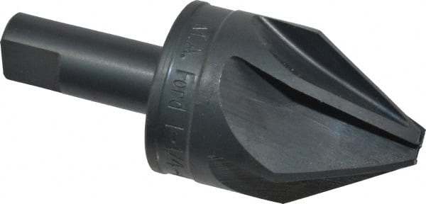 M.A. Ford - 1-1/4" Head Diam, 1/2" Shank Diam, 6 Flute 60° High Speed Steel Countersink - Americas Industrial Supply