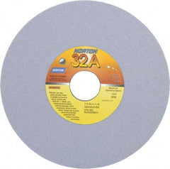 Norton - 7" Diam x 1-1/4" Hole x 1/4" Thick, K Hardness, 100 Grit Surface Grinding Wheel - Aluminum Oxide, Type 1, Fine Grade, 3,600 Max RPM, Vitrified Bond, No Recess - Americas Industrial Supply