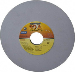 Norton - 7" Diam x 1-1/4" Hole x 1/4" Thick, L Hardness, 220 Grit Surface Grinding Wheel - Aluminum Oxide, Type 1, Very Fine Grade, 3,600 Max RPM, Vitrified Bond, No Recess - Americas Industrial Supply