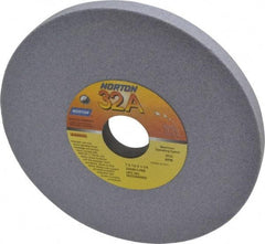 Norton - 7" Diam x 1-1/4" Hole x 1/2" Thick, L Hardness, 80 Grit Surface Grinding Wheel - Aluminum Oxide, Type 1, Medium Grade, 3,600 Max RPM, Vitrified Bond, No Recess - Americas Industrial Supply