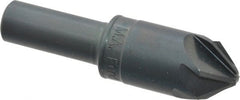 M.A. Ford - 3/4" Head Diam, 1/2" Shank Diam, 6 Flute 82° High Speed Steel Countersink - Americas Industrial Supply