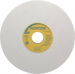 Norton - 8" Diam x 1-1/4" Hole x 1/4" Thick, I Hardness, 80 Grit Surface Grinding Wheel - Aluminum Oxide, Type 1, Medium Grade, 3,600 Max RPM, Vitrified Bond, No Recess - Americas Industrial Supply