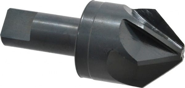M.A. Ford - 1-1/2" Head Diam, 3/4" Shank Diam, 6 Flute 82° High Speed Steel Countersink - Americas Industrial Supply