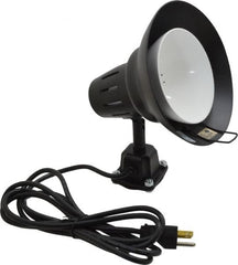 Electrix - Direct Mounted, Incandescent, Black, General Purpose Task Light - 100 Watt, 120 Volt, Nonmagnifying - Americas Industrial Supply