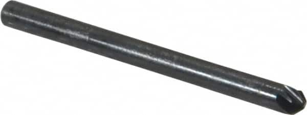 M.A. Ford - 1/8" Head Diam, 1/8" Shank Diam, 6 Flute 90° High Speed Steel Countersink - Americas Industrial Supply