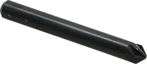 M.A. Ford - 3/16" Head Diam, 3/16" Shank Diam, 6 Flute 90° High Speed Steel Countersink - Americas Industrial Supply