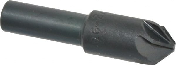 M.A. Ford - 1/2" Head Diam, 3/8" Shank Diam, 6 Flute 90° High Speed Steel Countersink - Americas Industrial Supply
