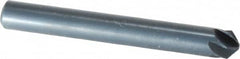 M.A. Ford - 1/4" Head Diam, 1/4" Shank Diam, 6 Flute 100° High Speed Steel Countersink - Bright Finish, 2" OAL, 0.06" Nose Diam, Single End, Straight Shank, Right Hand Cut - Americas Industrial Supply