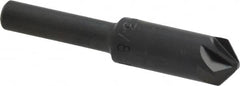 M.A. Ford - 3/8" Head Diam, 1/4" Shank Diam, 6 Flute 100° High Speed Steel Countersink - Americas Industrial Supply
