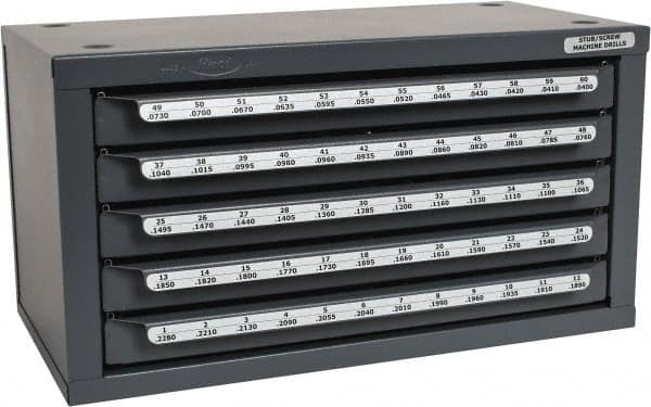 Huot - #60 to #1 Drill Bit Dispenser - Americas Industrial Supply
