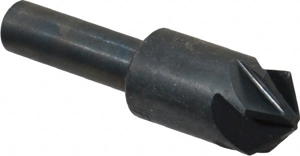 M.A. Ford - 5/8" Head Diam, 3/8" Shank Diam, 6 Flute 100° High Speed Steel Countersink - Americas Industrial Supply