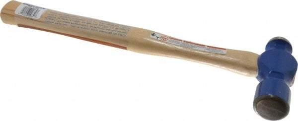 Vaughan Bushnell - 1-1/2 Lb Head Ball Pein Hammer - Hickory Handle, 15-1/4" OAL - Americas Industrial Supply