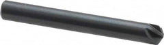 M.A. Ford - 3/16" Head Diam, 3/16" Shank Diam, 6 Flute 120° High Speed Steel Countersink - Americas Industrial Supply