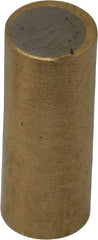 Mag-Mate - 3/16" Diam x 1/2" High, 0.04 Lb Average & 0.08 Lb Max Pull Force, Brass Alnico Shielded Magnet - 800°F Max Operating Temp, 0.018" Wall Thickness - Americas Industrial Supply