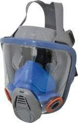 MSA - Series 3000, Size M Full Face Respirator - 4-Point Suspension, Bayonet Connection - Americas Industrial Supply