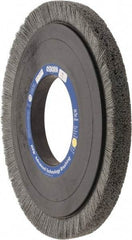 Osborn - 14" OD, 5-1/4" Arbor Hole, Crimped Nylon Wheel Brush - 1" Face Width, 1-1/4" Trim Length, 0.028" Filament Diam, 1,800 RPM - Americas Industrial Supply