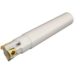 Iscar - 16mm Cut Diam, 5mm Max Depth of Cut, 16mm Shank Diam, 80mm OAL, Indexable Square Shoulder End Mill - T290 LN.T 0502 Inserts, Cylindrical Shank, 90° Lead Angle, Through Coolant, Series SumoMill - Americas Industrial Supply