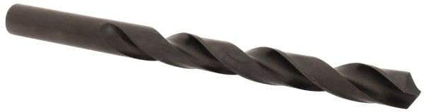 Hertel - 10.8mm 118° High Speed Steel Jobber Drill - Oxide Finish, Right Hand Cut, Spiral Flute, Straight Shank, 140mm OAL, Standard Point - Americas Industrial Supply