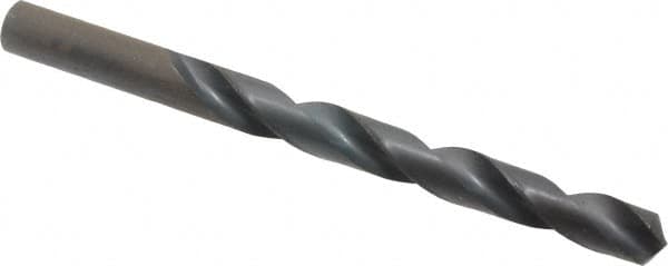 Hertel - 10.9mm 118° High Speed Steel Jobber Drill - Oxide Finish, Right Hand Cut, Spiral Flute, Straight Shank, 140mm OAL, Standard Point - Americas Industrial Supply