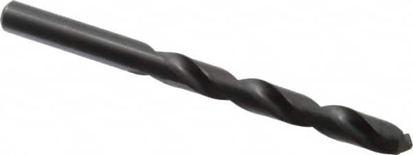 Hertel - 11.9mm 118° High Speed Steel Jobber Drill - Oxide Finish, Right Hand Cut, Spiral Flute, Straight Shank, 143mm OAL, Standard Point - Americas Industrial Supply