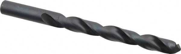 Hertel - 12.5mm 118° High Speed Steel Jobber Drill - Oxide Finish, Right Hand Cut, Spiral Flute, Straight Shank, 152mm OAL, Standard Point - Americas Industrial Supply