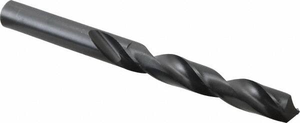 Hertel - 16.5mm 118° High Speed Steel Jobber Drill - Oxide Finish, Right Hand Cut, Spiral Flute, Straight Shank, 181mm OAL, Standard Point - Americas Industrial Supply