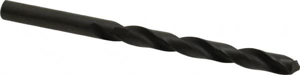 Hertel - 7.85114mm 118° High Speed Steel Jobber Drill - Oxide Finish, Right Hand Cut, Spiral Flute, Straight Shank, 114mm OAL, Standard Point - Americas Industrial Supply