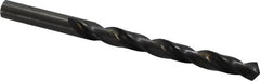 Hertel - 8.6mm 118° High Speed Steel Jobber Drill - Oxide Finish, Right Hand Cut, Spiral Flute, Straight Shank, 121mm OAL, Standard Point - Americas Industrial Supply