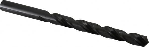 Hertel - 9mm 118° High Speed Steel Jobber Drill - Oxide Finish, Right Hand Cut, Spiral Flute, Straight Shank, 124mm OAL, Standard Point - Americas Industrial Supply