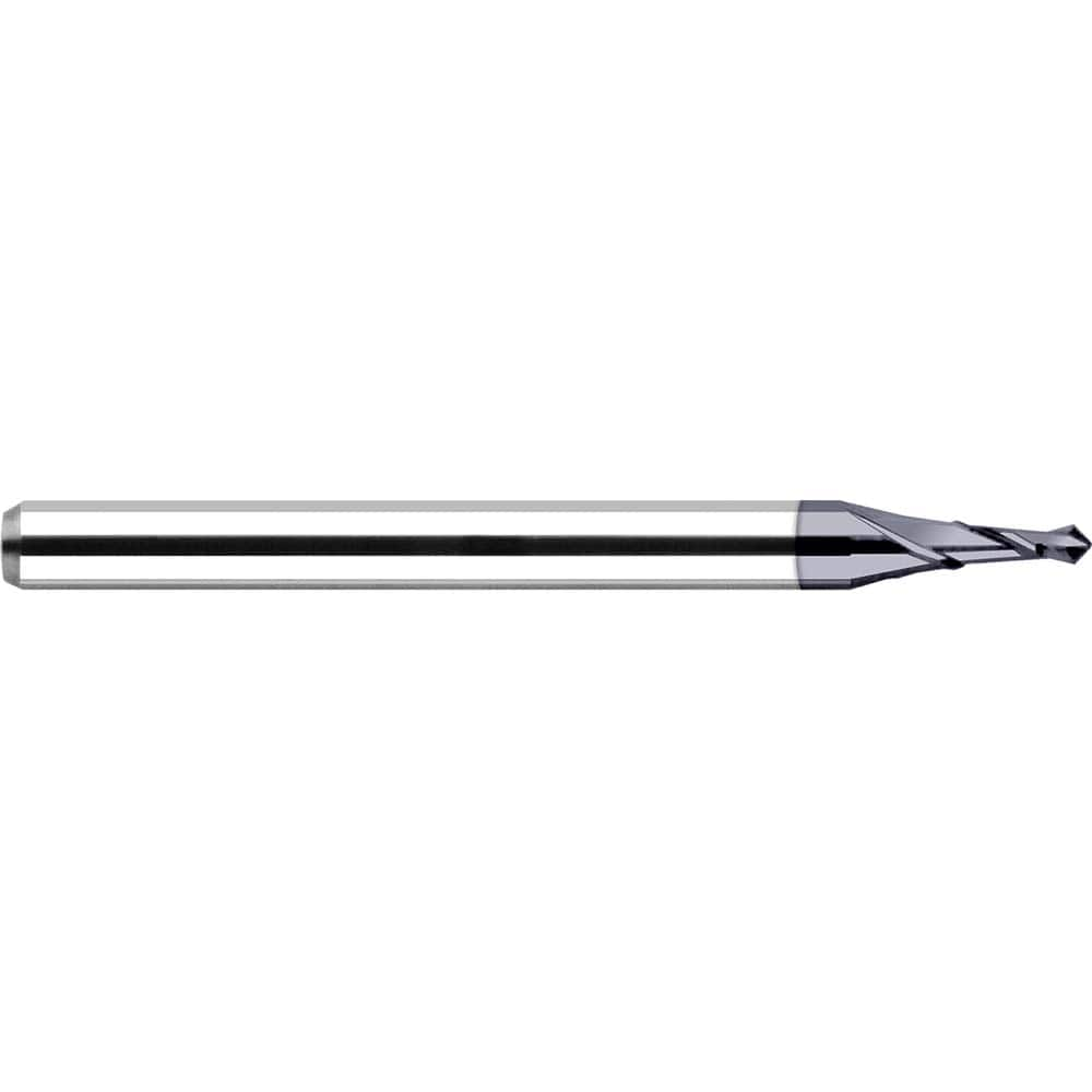 Harvey Tool - 140°, 1-1/2" OAL, 2-Flute Solid Carbide Spotting Drill - Exact Industrial Supply