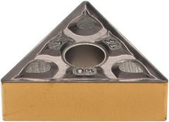 Iscar - TNMG331 TF Grade IC807 Carbide Turning Insert - TiN/TiAlN Finish, 60° Triangle, 3/8" Inscr Circle, 3/16" Thick, 1/64" Corner Radius - Americas Industrial Supply
