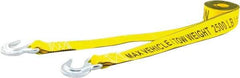 Erickson Manufacturing - S Hook Polyester Tow Strap - 15' Long, 5,000 Lb Capacity - Americas Industrial Supply
