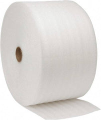 Value Collection - 375' Long x 12" Wide x 3/32" Thick, Polyethylene Foam - White - Americas Industrial Supply