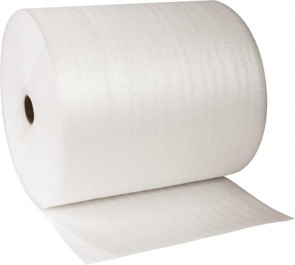 Value Collection - 375' Long x 24" Wide x 3/32" Thick, Polyethylene Foam - White - Americas Industrial Supply