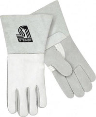 Steiner - Size L Unlined Elkskin Welding Glove - 14" OAL - Americas Industrial Supply