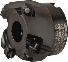 Kennametal - 2" Cut Diam, 3/4" Arbor Hole, 3.5mm Max Depth of Cut, 43° Indexable Chamfer & Angle Face Mill - 4 Inserts, OF.T 06L5... Insert, Right Hand Cut, 4 Flutes, Series KSOM Mini - Americas Industrial Supply
