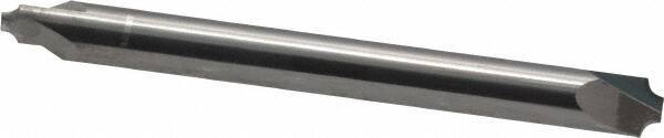 ProMax - 0.05" Radius, 3/16" Mill Diam, 2 Flute Solid Carbide Corner Rounding End Mill - Double End, Uncoated, 2" OAL, 3/16" Shank Diam - Americas Industrial Supply